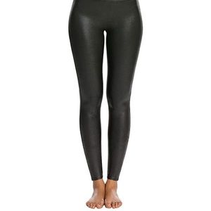 SPANX FAUX LEATHER LEGGINGS-XL